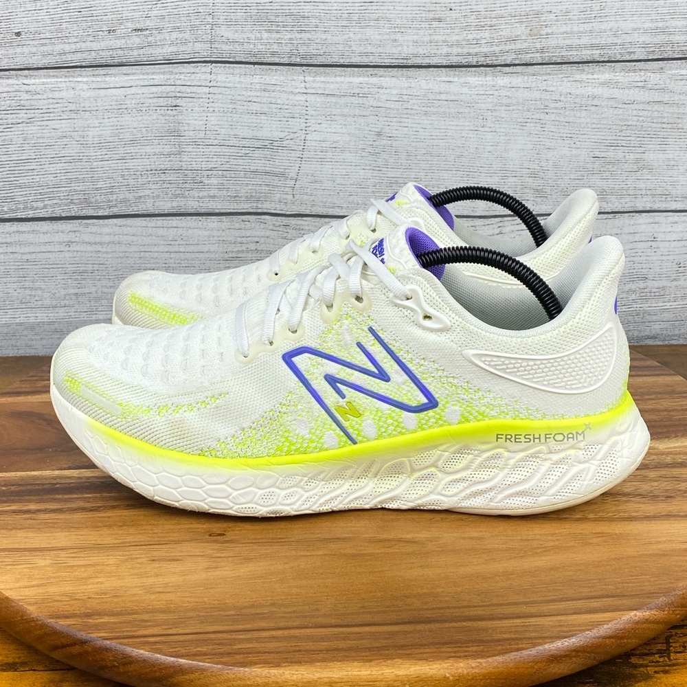 New Balance Fresh Foam X 1080v12 Sea Salt Electric Indigo Shoe M108012M Men’s 11
